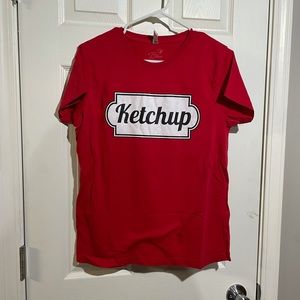 TStars Ketchup Costume Tshirt - Ladies Large